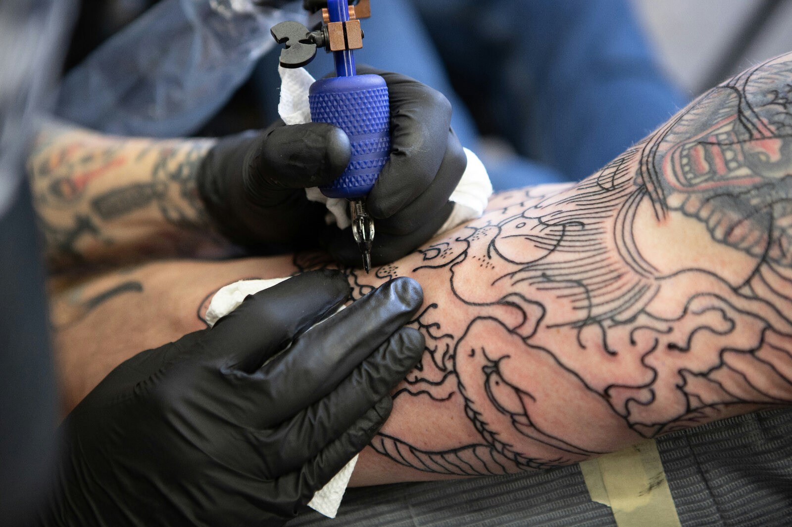 Custom linework in progress