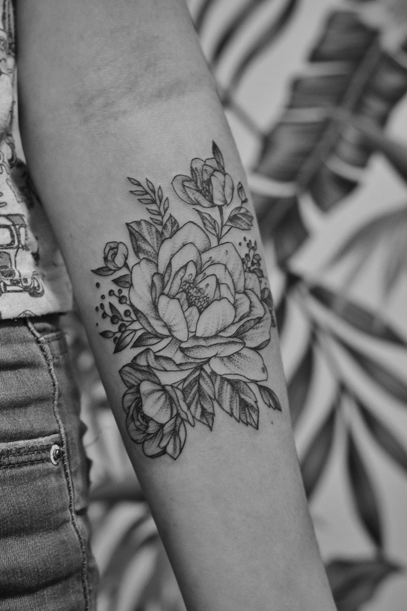 Floral · Black & Grey Botanical Work