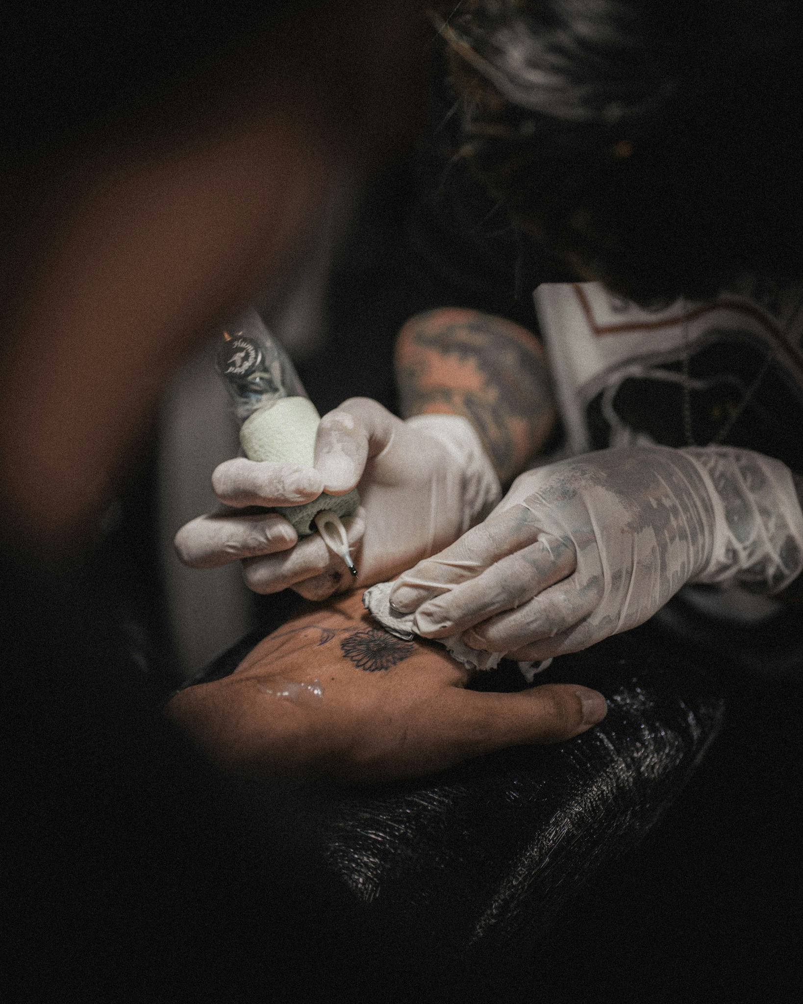 Custom Work · Hand Tattoo Session